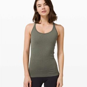 Lululemon Ebb To Street Tank For B/C Cup Grey Sage Sz 4. Very gently used.